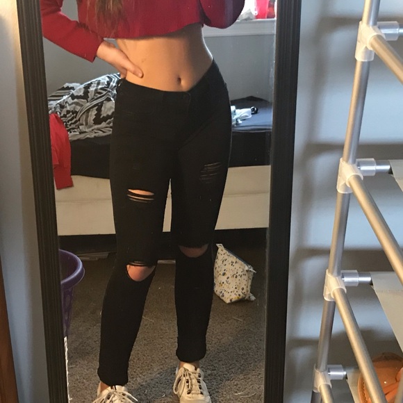 PacSun Denim - PacSun Black Ripped Jeans